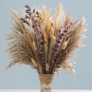 Fall Eucalyptus & Pampas Grass Dried Bouquet – Boho Home, Farmhouse Weddings, Table Centerpieces & Holiday Decor