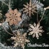 20-Pc Unfinished Wood Snowflake Ornaments – 4 Styles with Twine for Christmas Tree Decor (2.75"-3.15") - Image 3