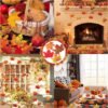 300 Pcs Artificial Maple Leaves – Mixed Fall Colors for Crafts, Weddings, Scrapbooking & Thanksgiving Decor - Image 3