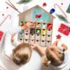 Unfinished Wooden Advent Calendar House – 13.1" DIY Christmas Countdown with 24 Fillable Drawers - Image 5