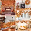 6 Pack Fall Garlands (35.4FT) – Colorful Autumn Decor for Mantle, Thanksgiving, Halloween & Harvest Parties - Image 2