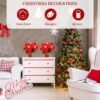 2-Pack Lighted Poinsettias – Pre-Lit Artificial Flowers in Pots for Christmas Home & Office Decor (Red) - Image 4
