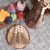 20-Pack Jute Tassels with 3 Wood Beads – Hemp Rope Garland for DIY Crafts, Christmas, Wedding & Home Decor (Natural) - Image 2