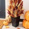 38" Artificial Fall Porch Tree – Sorghum Harvest Decor with Black Planter for Indoor/Outdoor Seasonal Display - Image 2