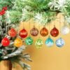 12 Pcs Hand-Blown Glass Gazing Balls – Hanging Witch Ornaments for Outdoor Patio & Garden Decor - Image 4