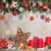 100-Pc Unfinished Wooden Snowflake Ornaments – Blank Hanging Wood Slices with Cord for Christmas Crafts & Tree Decor - Image 2