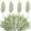 50-Pack 13.5" Frosted Pine Branches – Artificial Snowy Pine Sprigs for Christmas Wreaths & Decorations - Image 5