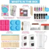 Soap Making Kit – Includes Melt & Pour Base, Cutting Box, Molds & Fragrances for DIY Soap Crafting - Image 4