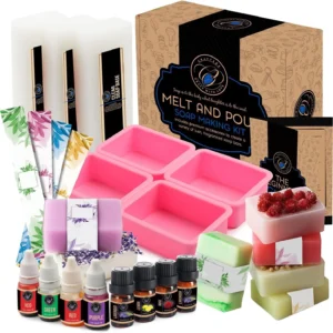 DIY Soap Making Kit for Adults & Kids – Complete Supplies with Molds, Tools & Ingredients