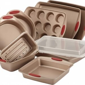 10 Piece Nonstick Bakeware Set Cookie Cake Muffin Pans