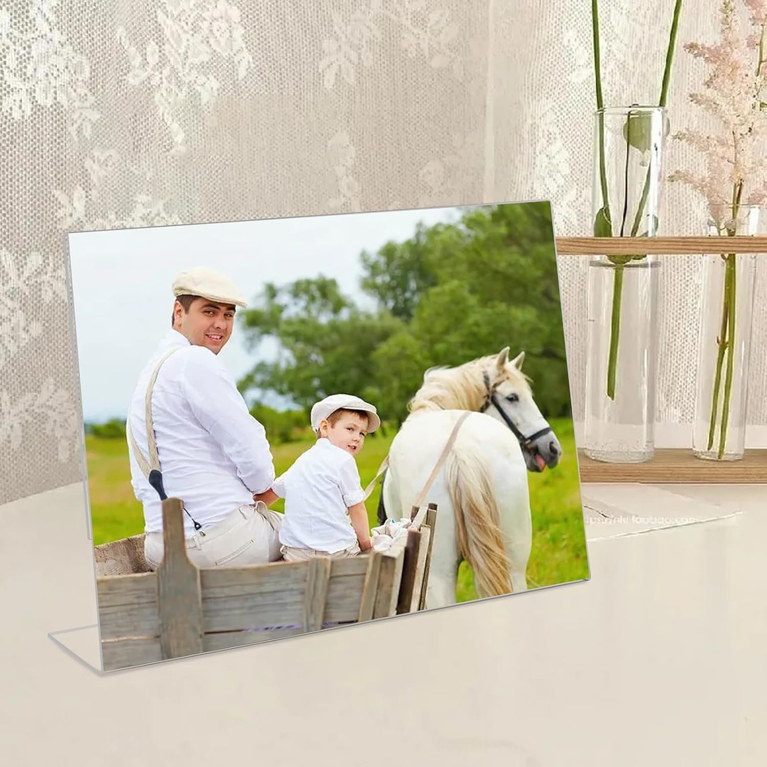 4x6 Clear Acrylic Picture Frames Set of Six - Image 3