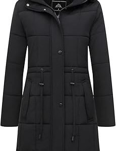 Women Long Waterproof Winter Coat Parka Snow Jacket