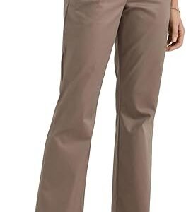 Women Mid Rise Wrinkle Free Bootcut Pants