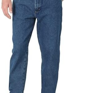 Mens Classic Straight Leg Relaxed Fit Denim Jeans