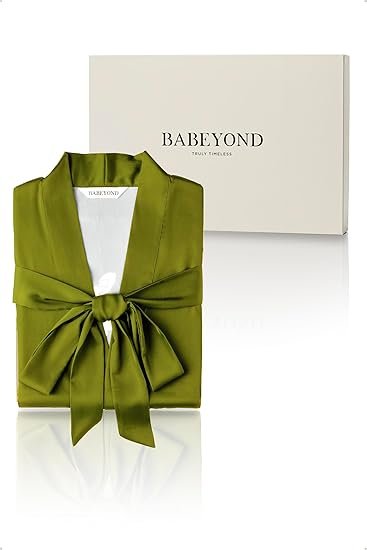 Floral Satin Kimono Robe Long Silky Bath Cover Up - Image 4